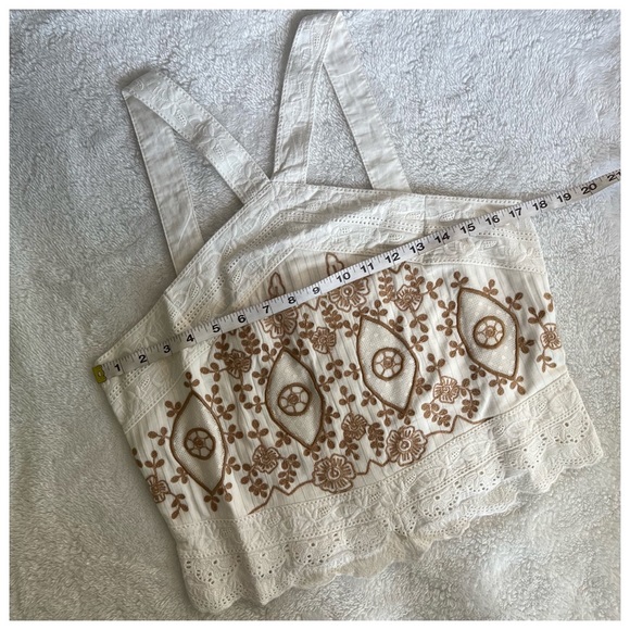 Anthropologie embroidered halter tank - Picture 5 of 13